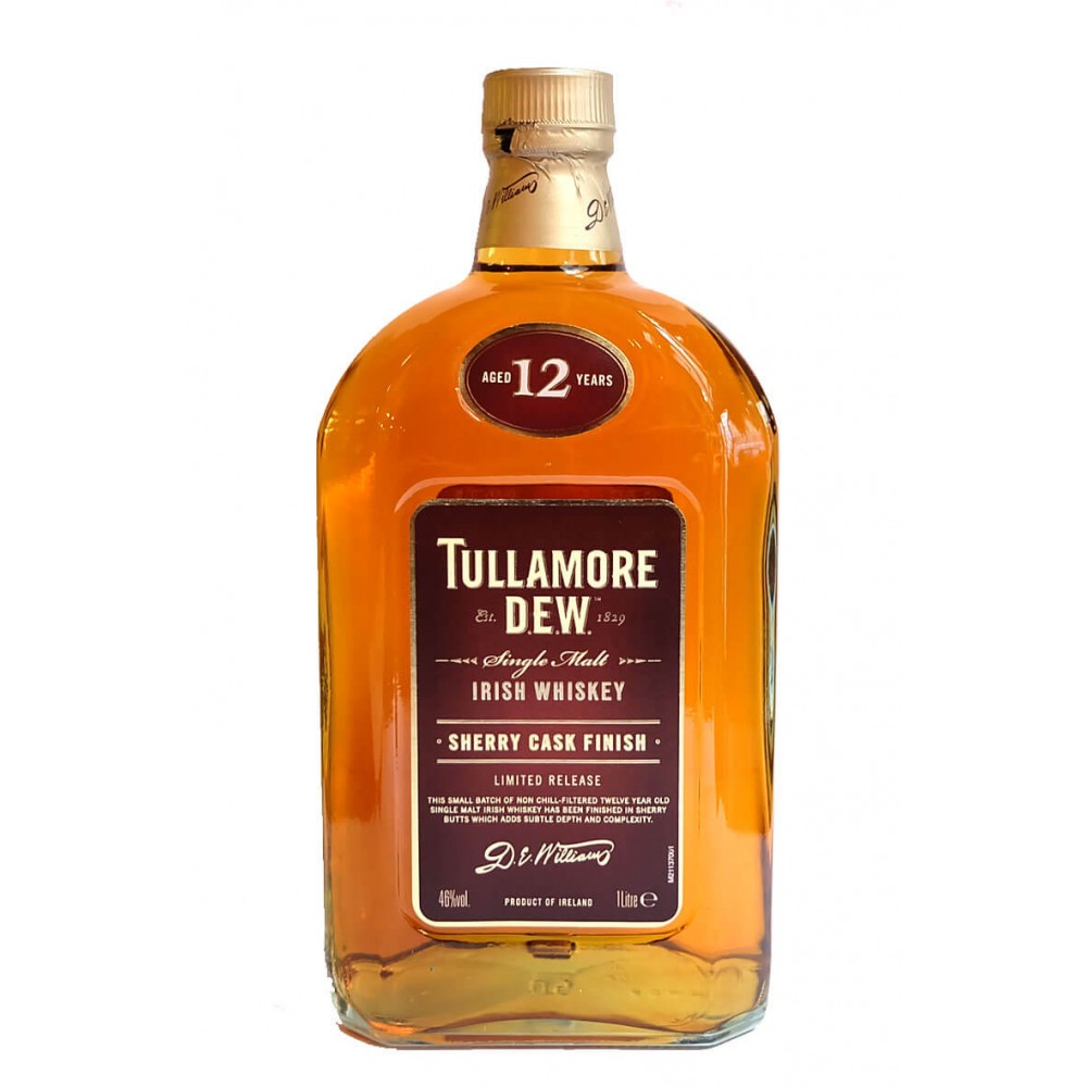 Tullamore Dew 12 Year Old Sherry Cask Finish Irish Whiskey