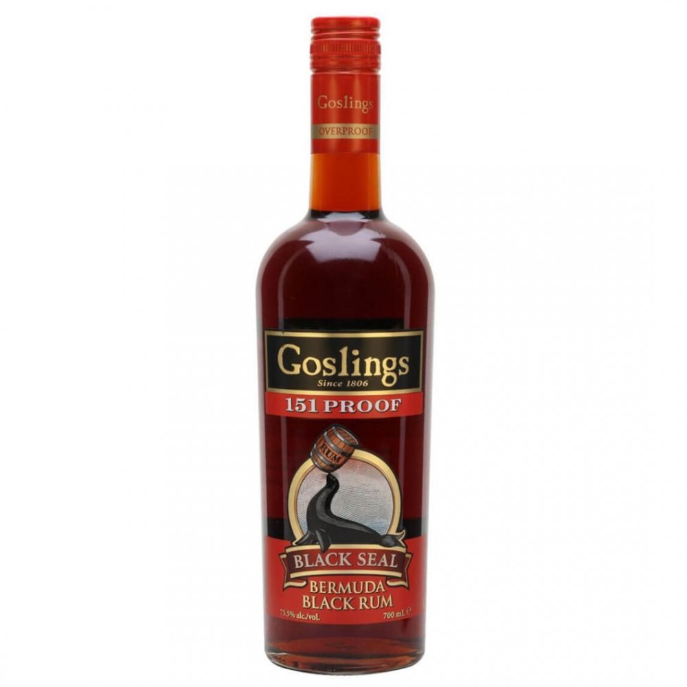 Goslings 151 Proof Black Seal Rum
