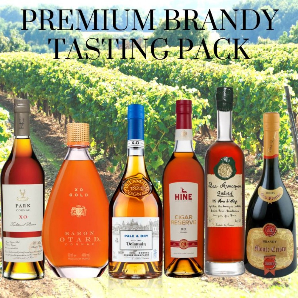 Premium Brandy Tasting Pack - 6 Samples